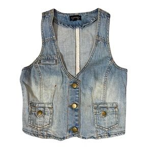 Topshop denim vest perfect condition:)